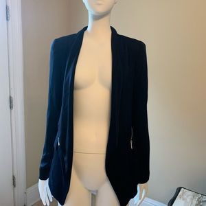 Zara chic blazer. Navy & black stripe size xs